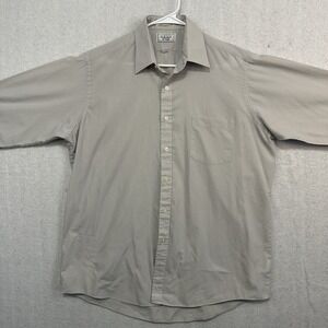 The Men's Store At Sears Men's Button Up Gray 16.5 34/35‎ Casual Business